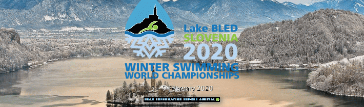 Winter swimming World Championships 2020 Bled Slovenia